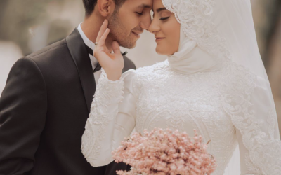 L&rsquo;élégance du voile : Comment choisir la robe de mariée parfaite pour complémenter votre hijab.
